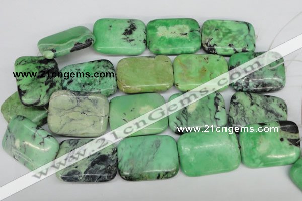 CCO47 15.5 inches 30*40mm rectangle natural chrysotine beads