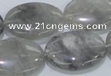 CCQ149 15.5 inches 22*30mm oval cloudy quartz beads wholesale