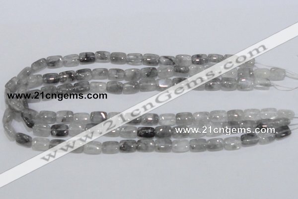 CCQ174 15.5 inches 8*12mm rectangle cloudy quartz beads wholesale