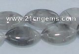 CCQ222 15.5 inches 15*25mm horse eye cloudy quartz beads wholesale