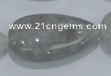 CCQ224 15.5 inches 25*45mm teardrop cloudy quartz beads wholesale