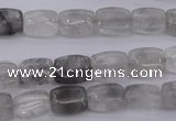 CCQ260 15.5 inches 8*10mm rectangle cloudy quartz beads