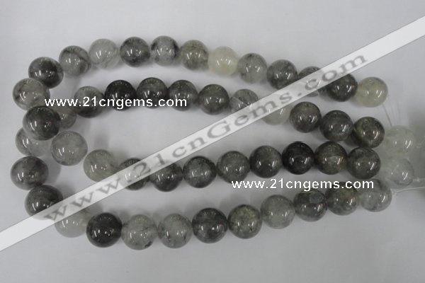 CCQ306 15.5 inches 16mm round cloudy quartz beads wholesale