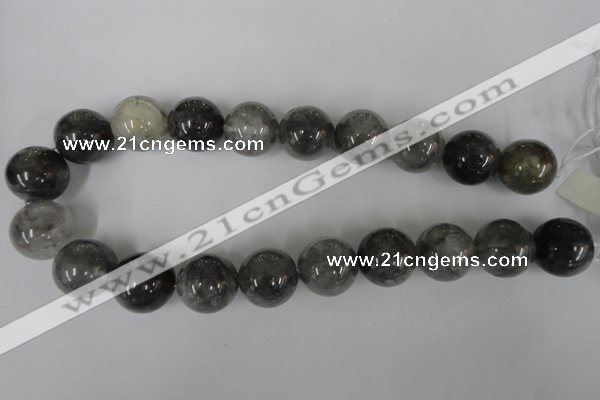 CCQ308 15.5 inches 20mm round cloudy quartz beads wholesale