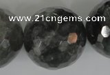 CCQ321 15.5 inches 30mm faceted round cloudy quartz beads wholesale