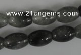 CCQ345 15.5 inches 10*14mm rice cloudy quartz beads wholesale