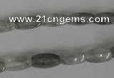 CCQ355 15.5 inches 6*12mm cuboid cloudy quartz beads wholesale