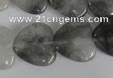 CCQ384 15.5 inches 20*20mm heart cloudy quartz beads wholesale