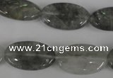 CCQ389 15.5 inches 15*25mm oval cloudy quartz beads wholesale