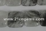 CCQ411 15.5 inches 18*18mm square cloudy quartz beads wholesale