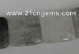 CCQ412 15.5 inches 20*20mm square cloudy quartz beads wholesale