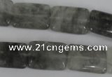 CCQ431 15.5 inches 15*20mm rectangle cloudy quartz beads wholesale