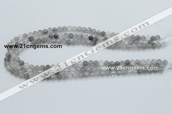 CCQ50 15.5 inches 6mm round cloudy quartz beads wholesale