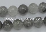 CCQ53 15.5 inches 12mm round cloudy quartz beads wholesale