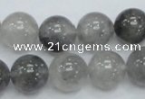 CCQ54 15.5 inches 14mm round cloudy quartz beads wholesale