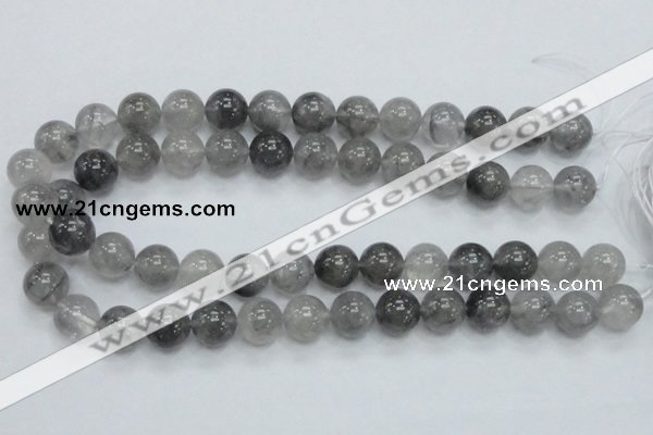 CCQ54 15.5 inches 14mm round cloudy quartz beads wholesale