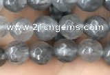 CCQ581 15.5 inches 6mm faceted round cloudy quartz beads wholesale