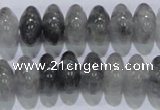 CCQ70 15.5 inches 8*14mm rondelle cloudy quartz beads wholesale