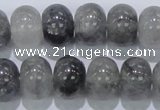 CCQ71 15.5 inches 12*16mm rondelle cloudy quartz beads wholesale