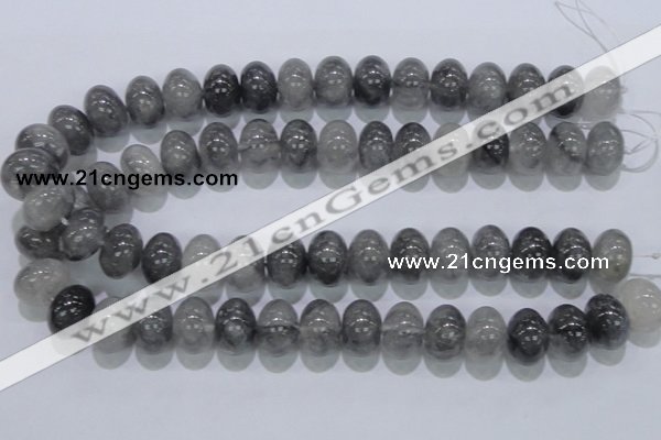 CCQ72 15.5 inches 13*18mm rondelle cloudy quartz beads wholesale