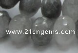 CCQ79 15.5 inches 15*20mm faceted rondelle cloudy quartz beads wholesale
