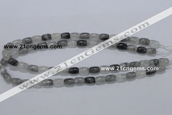 CCQ80 15.5 inches 8*12mm column cloudy quartz beads wholesale