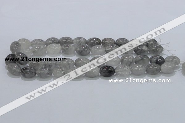 CCQ82 15.5 inches 13*18mm rice cloudy quartz beads wholesale