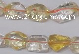 CCR100 15.5 inches 8-15mm natural citrine gemstone nugget beads