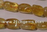 CCR219 15.5 inches 11*17mm nuggets natural citrine gemstone beads