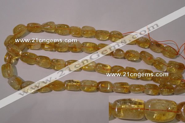 CCR219 15.5 inches 11*17mm nuggets natural citrine gemstone beads