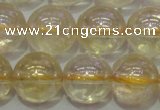 CCR303 15.5 inches 10mm round AB-color natural citrine beads