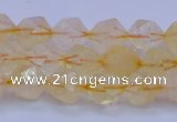 CCR311 15.5 inches 6mm faceted nuggets citrine gemstone beads