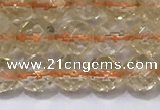 CCR325 15.5 inches 6mm faceted round citrine gemstone beads