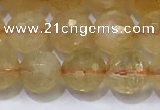 CCR341 15.5 inches 8mmm faceted round citrine beads wholesale