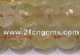 CCR342 15.5 inches 10mmm faceted round citrine beads wholesale