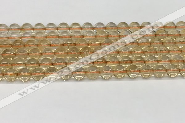 CCR346 15.5 inches 8mm round natural citrine beads wholesale