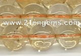 CCR347 15.5 inches 10mm round natural citrine beads wholesale