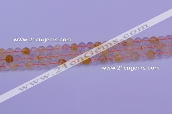 CCR361 15.5 inches 6mm round citrine beads wholesale