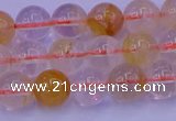 CCR362 15.5 inches 8mm round citrine beads wholesale