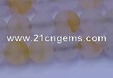 CCR372 15.5 inches 8mm round matte citrine beads wholesale
