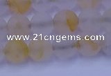 CCR372 15.5 inches 8mm round matte citrine beads wholesale