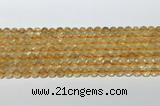 CCR378 15.5 inches 6mm round citrine gemstone beads wholesale