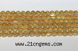 CCR379 15.5 inches 8mm round citrine gemstone beads wholesale