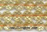 CCR398 15 inches 6mm faceted round citrine beads