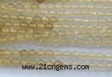 CCR420 15 inches 2mm faceted round citrine beads