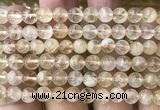 CCR426 15 inches 6mm round citrine gemstone beads