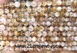 CCR430 15 inches 5mm round citrine beads wholesale