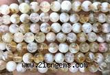 CCR433 15 inches 8mm round citrine beads wholesale