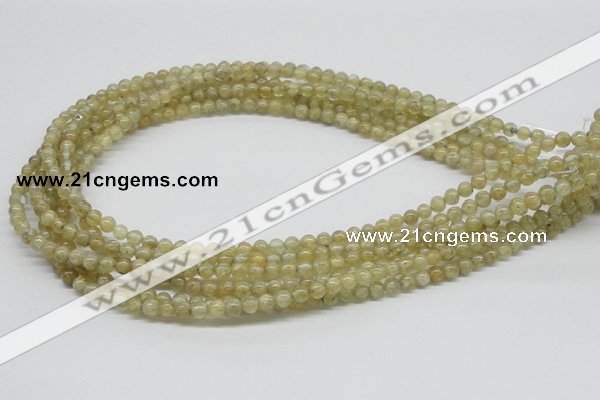 CCR80 15.5 inches 5mm round citrine gemstone beads wholesale