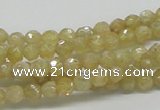 CCR82 15.5 inches 6mm faceted round citrine gemstone beads wholesale